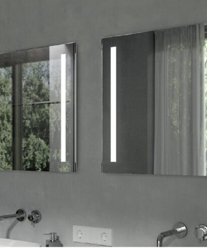 Stripe verticale Specchiera con luce integrata